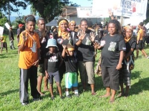 Participants in the Lae Walk Against Violence.