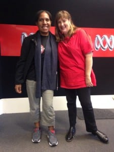 With Alex Sloane of ABC 666 in Canberra.