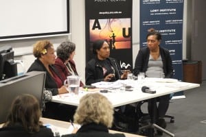 Panel at Australian National University.